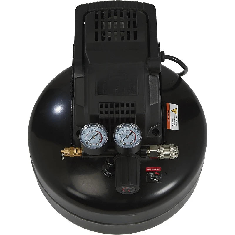 Oil Free Pancake Air Compressor 0.3 HP 3 Gallons 110 PSI Portable US Origin